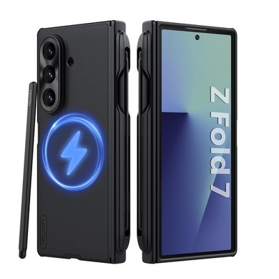 Nillkin Frosted Shield Samsung Galaxy Z Fold 7 Magnetic Case, with S Black 