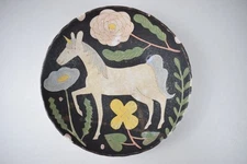 Used Makoto Kagoshima Picture Plate Deep Plate Round Plate Diameter 19cm H 3.8cm