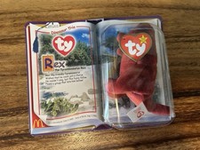 TY Retired Beanie Baby Rex The Tyrannosaurus 2000 McDonald's Toy