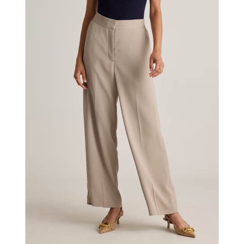 Quince Stretch Crepe Classic Trouser Pants Morel Gray Size 10 | eBay