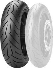 Pirelli Diablo Rosso Scooter Rear Tire - 130/70-12 Motorcycle Street 2925500