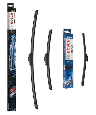 Kia Ceed Wiper Blade Set Front + Rear 2018 Onwards BOSCH AEROTWIN AR141S A302H