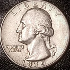1939 Washington Quarter - XF - 90% Silver 25C