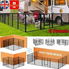 6-Panel Heavy Duty Foldable Dog Puppy Playpen Exercise Fence Kennel for Pets
