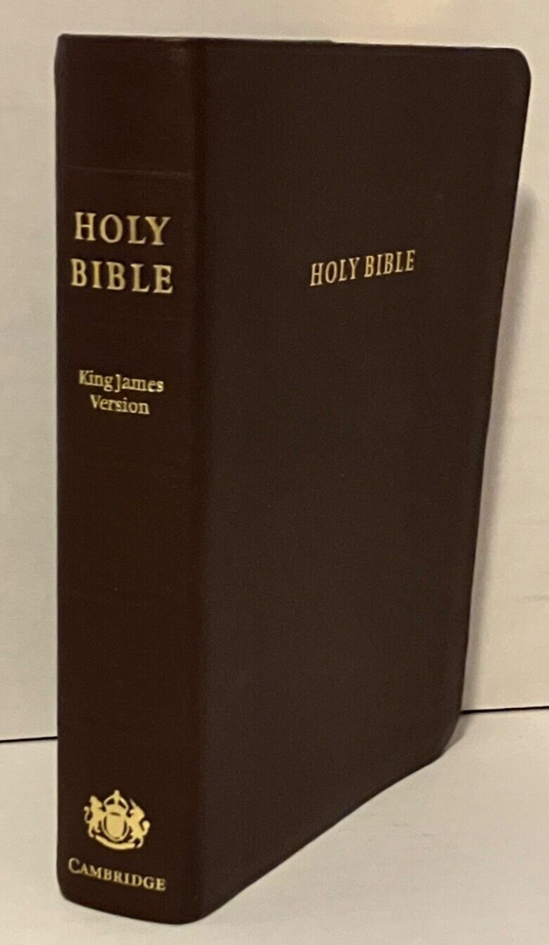 KJV Clarion Reference Bible in Brown Calfskin Leather KJ485X