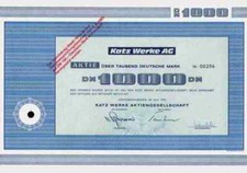 KATZ Werke 1973 Gernsbach Oberkirch Renchtal Pleiderer Neumarkt Gro&szlig;schirma 1000