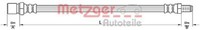 Metzger 4110310 Bremsschlauch Passend FüR Fiat