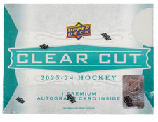 2023/24 Upper Deck Clear Cut Hockey Hobby Box 1 Card per Box - Factory Sealed