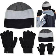 Under Armour Boys Beanie Glove Combo Brand New -One Size Fits Most