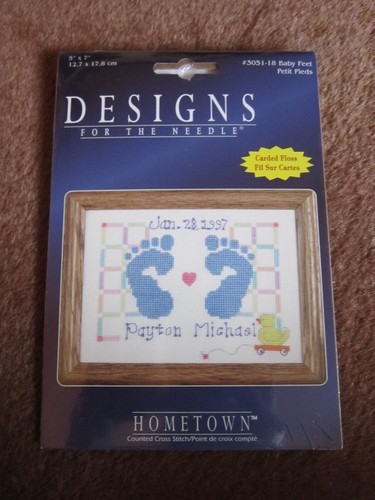Cross Stitch Patterns Kits OPENED lot Baby Feet, Winnie the Pooh, Bedtime Prayer - Picture 6 of 9