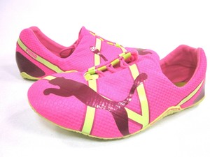 fluorescent pink sneakers