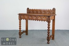 Antik Konsolentisch Frisiertisch Schreibtisch schottisch Eiche 19. Jahrhundert