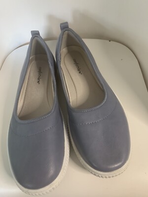 silver flat dress shoes size 11 Touch Ups Astra 6.5 Silver