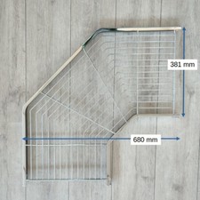 Eckgitterboden Eckboden Eckbord 381 mm tief - Schenkellänge 68 cm ETAGAIR