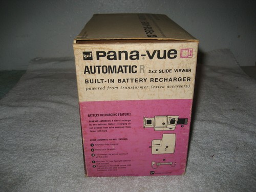 Pano-Vue Automatic Lighted 2X2 Film Slide Viewer New Old Stock 6579 vintage - Picture 6 of 6