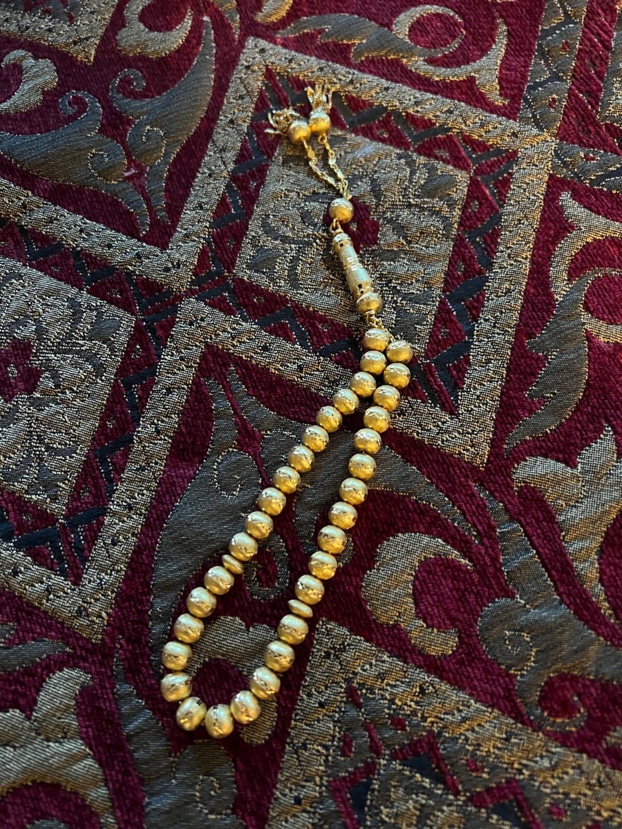 Vintage Authentic 22K Solid Gold King Saud Worry Beads