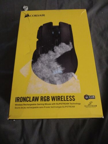 Corsair Ironclaw RGB Wireless Gaming Mouse 18000 DPI Optical NO USB DONGLE - Afbeelding 1 van 4