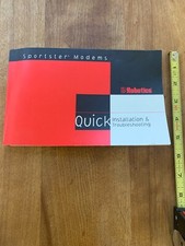 US Robotics Sportser Modem Quick Installation Guide - 1996 - EXC