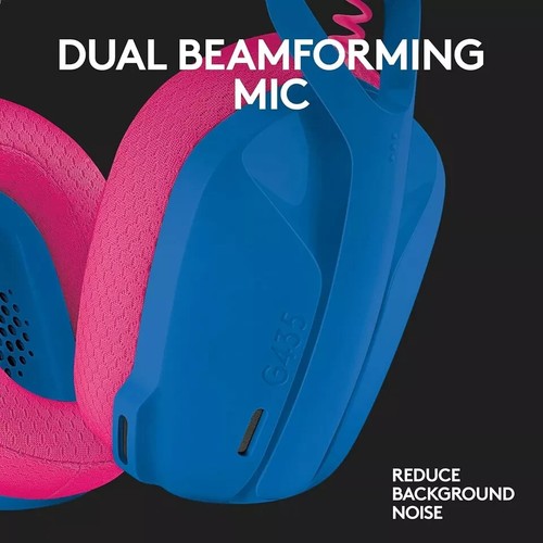 Logitech G435 UltraLight Auriculares Inalámbricos Bluetooth para Juegos Dolby Atmos Rosa/Azul - Imagen 11 de 12