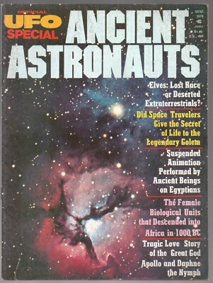 Ancient Astronauts Sept 1976 Official UFO Elves Golem Egyptians Suspended Animat