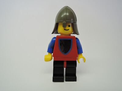 Lego Figur Castle Ritter Crusader Axe dunkelgrauer Helm cas105 6067 10000