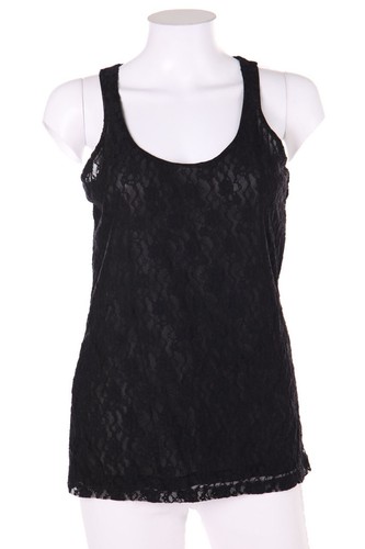 Redoute boutiques création chemisier blouse top dentelle D 36-38 noir