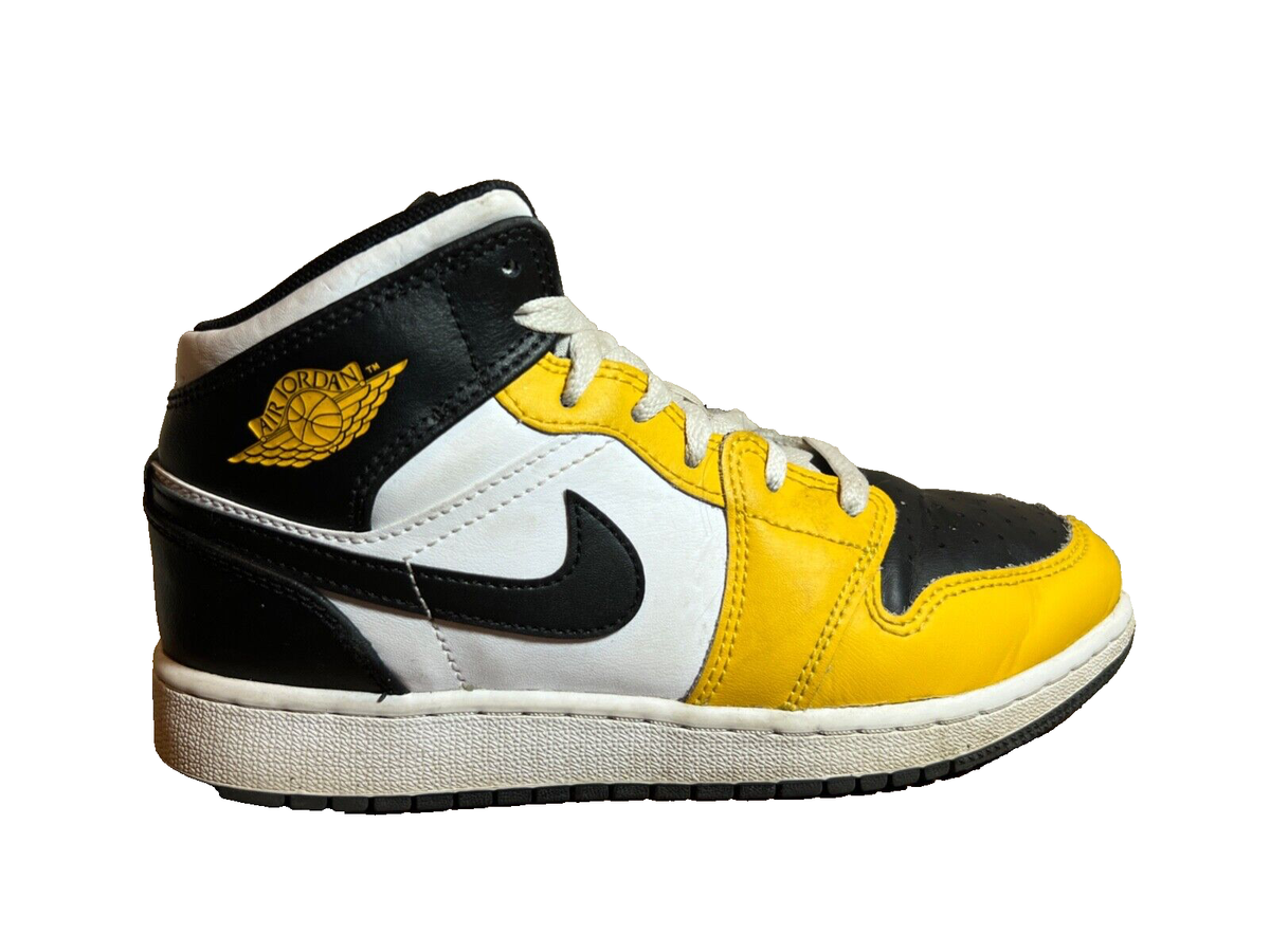 Nike™ Air Jordan 1 Mid GS 'Yellow Ochre' DQ8423-701 ~ YOUTH Sz 4Y