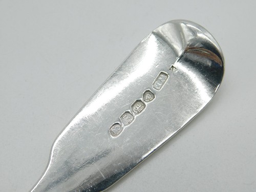 George IV Sterling Silver Cockerel Crest Sauce Ladle Spoon Antique 1827 London - Picture 4 of 4