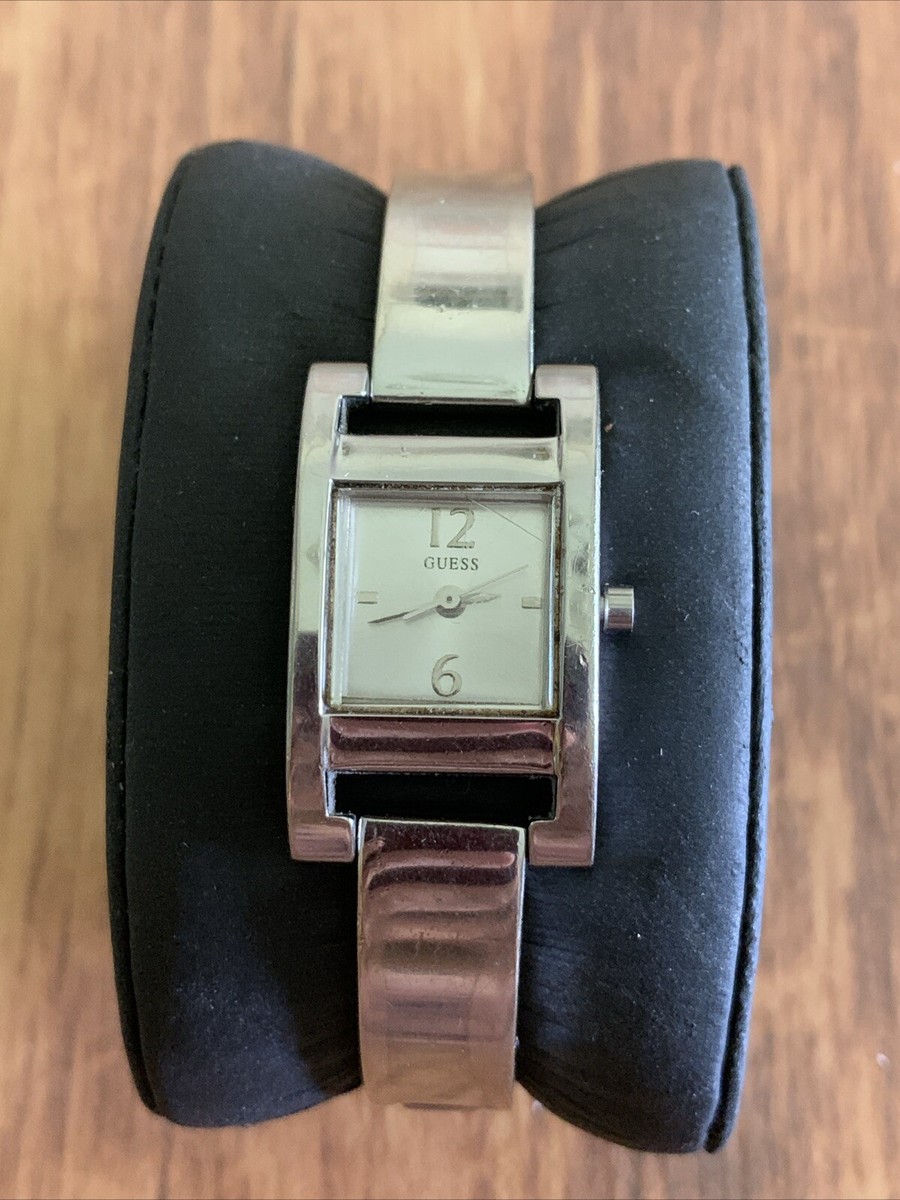 Guess Ladies Stainless Steel Silver Rectangular Watch  display picture 2