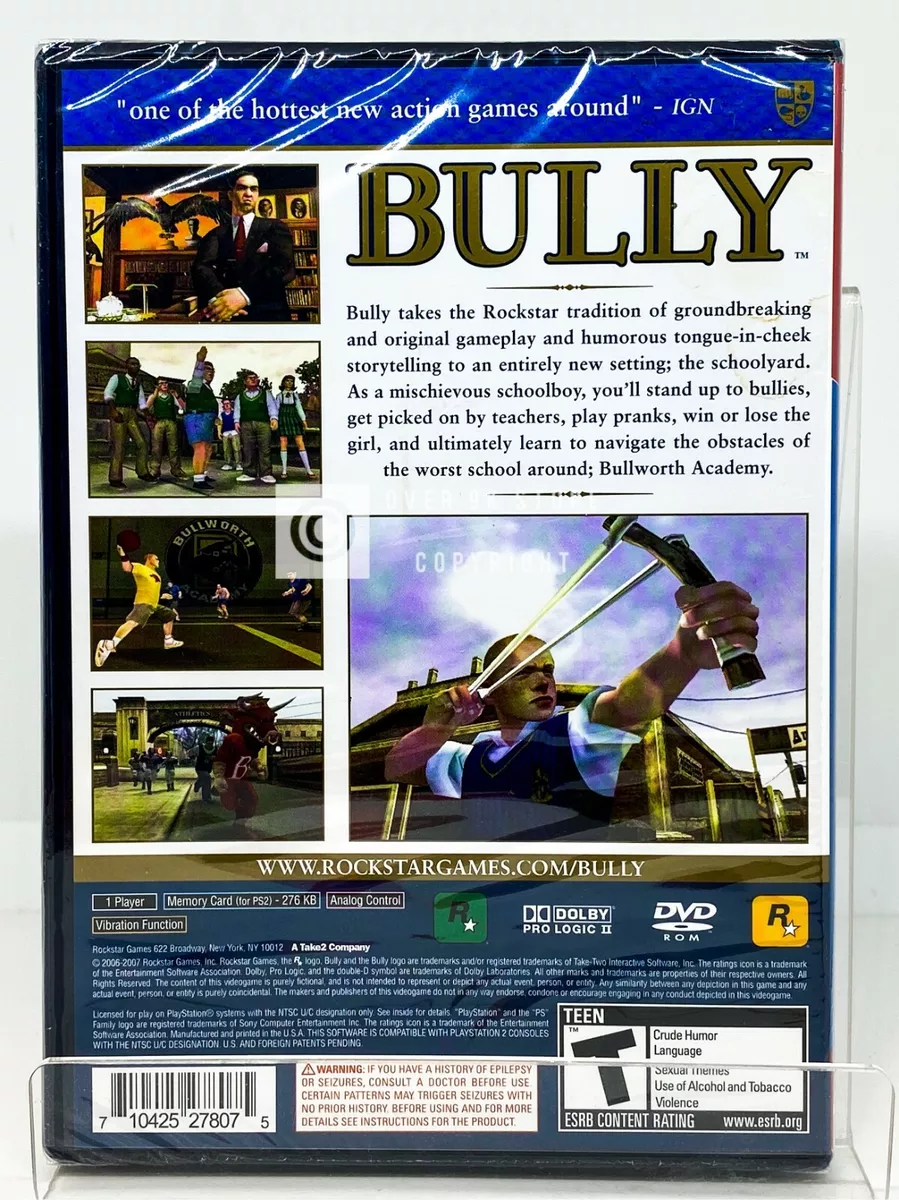 Bully Ps2 Original Americano Somente o disco Raro em Promoção na