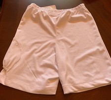 NWT GIrls Sz XL 12-14 LITTLE MISS TENNIS White shorties Poly/Span 24