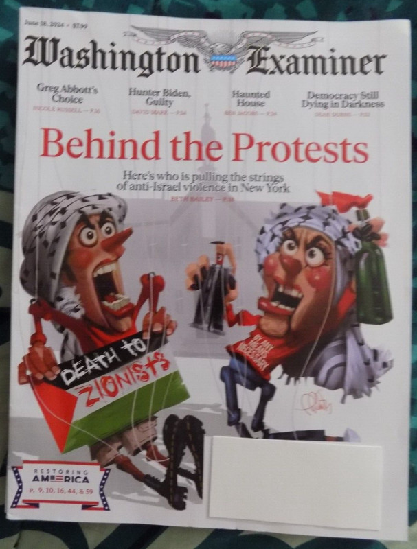 BEHIND THE PROTESTS - WASHINGTON EXAMINER WITH PUZZLE