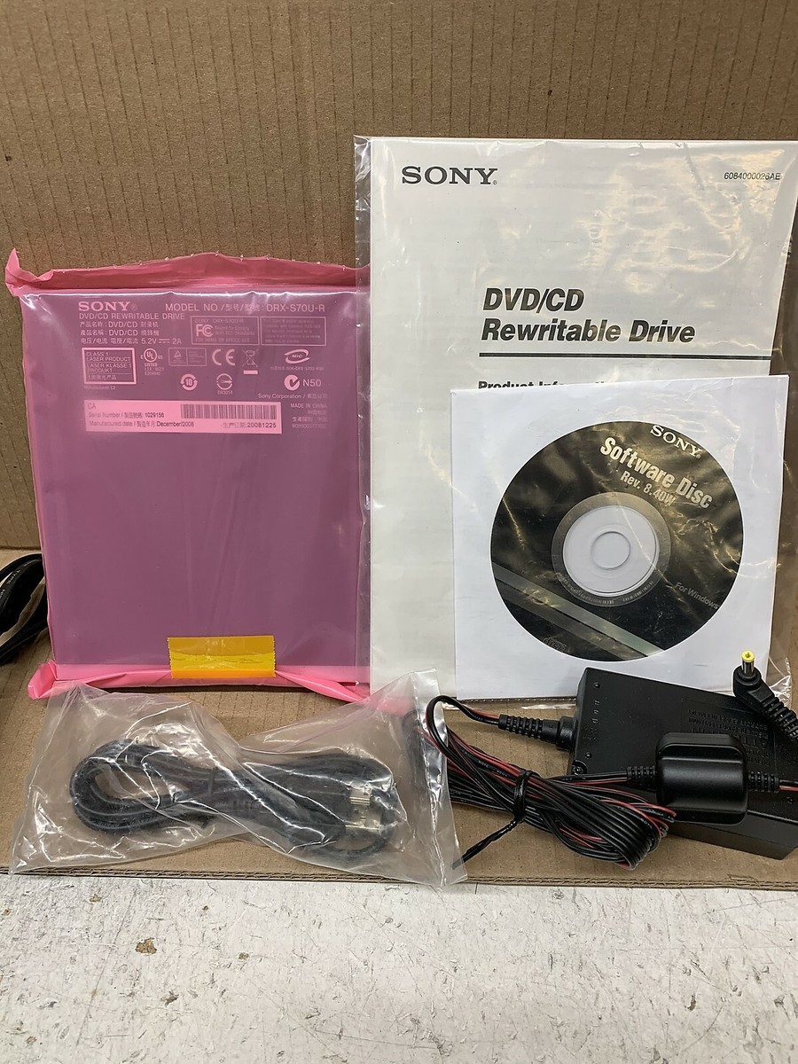 Sony DRX-S70U Black External Rewriteable DVD/CD Drive | eBay