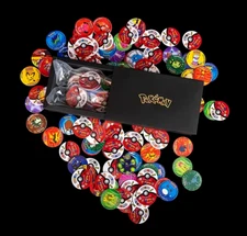 Second Generation Tazos Pokemon 100 pcs - (Not used)