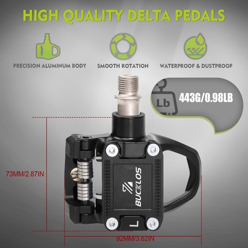 Pedales de clip para bicicleta For Look Delta y Shimano SPD para bicicleta de spinning MTB Peloton Road - Imagen 10 de 12