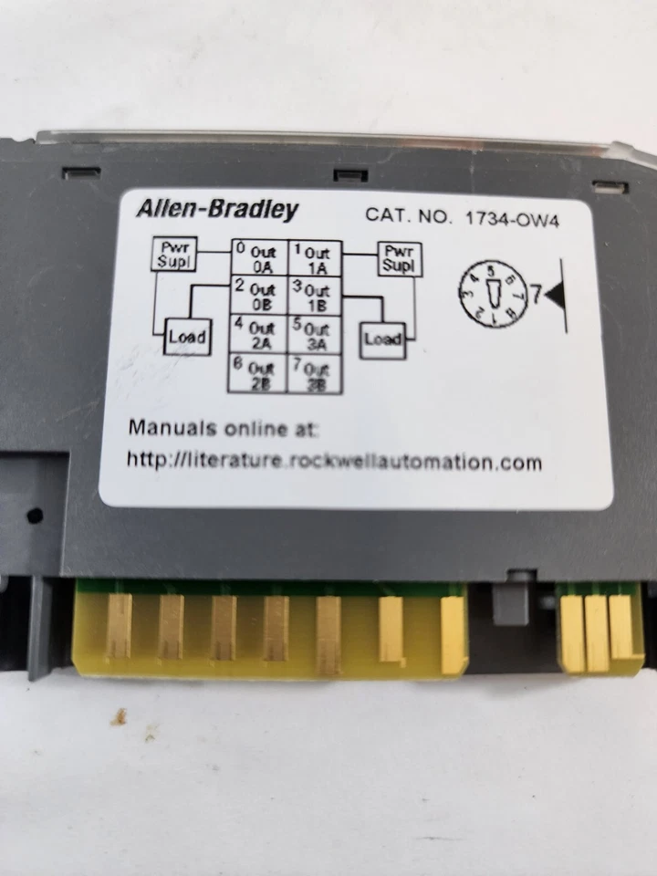 Allen Bradley 1734-OW4 0W4 Ser C 1734-RTB 1734-MB Point I/O Output Module 4 Pt - Image 2 of 3