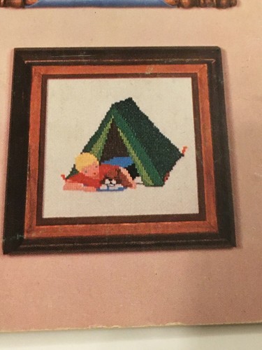 Little Boys in Cross Stitch Pattern Book Sports Themes Bear Baseball Basketball - Picture 7 of 11