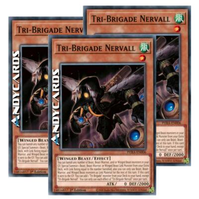 3x TRI-BRIGADE NERVALL   (Tri-Brigade Nervall)   Municipality   PHRA EN006   YUGIOH!