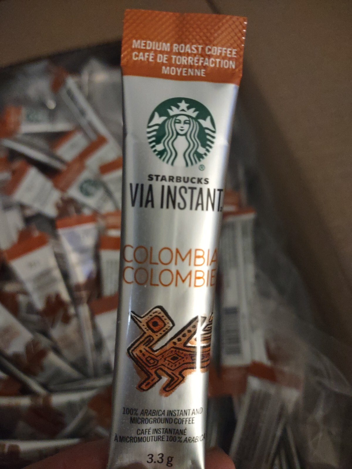 Starbucks VIA Instant Colombia Coffee Medium Roast  50-count Loose  3.3g 9/23