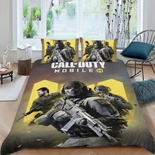 Call of Duty 3Pcs Bedding Sets Duvet Cover Sets All Season for Kids Lightweight