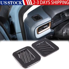 Carbon Fiber Front Dashboard Air Vent outlet cover trim For FORD Maverick 2022-+