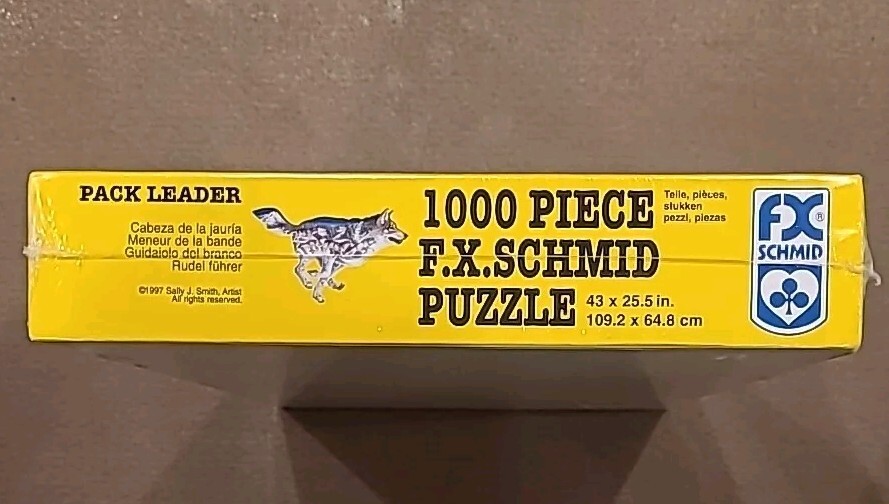 F.X. Schmid ‘Pack Leader’ Wolf Shaped Puzzle 1000 PC Gift Message 
