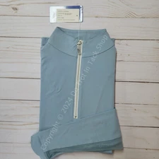 Tailored Sportsman ICEFIL Long Sleeve Ziptop Shirt - Blu Me Away/Silver