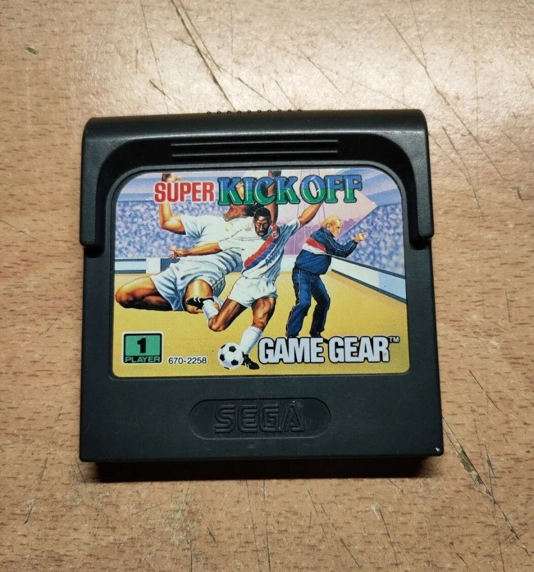 Jeu Super Kick Off Pour Sega Game Gear - Version PAL Eur, En Bon état, Livret Inclus