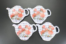 Melamine TEA BAG REST Tidy Holders Teapot Shape Set of 4  Keller Charles Italy