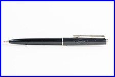 1979 Phoenix Montblanc Lever Ballpoint Pen #380 Black & Gold New Blue Refill