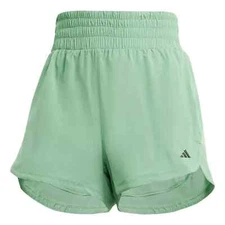 Adidas M MEDIUM Pacer Stretch Woven Zipper Pocket Lux Shorts Green IV5219- New
