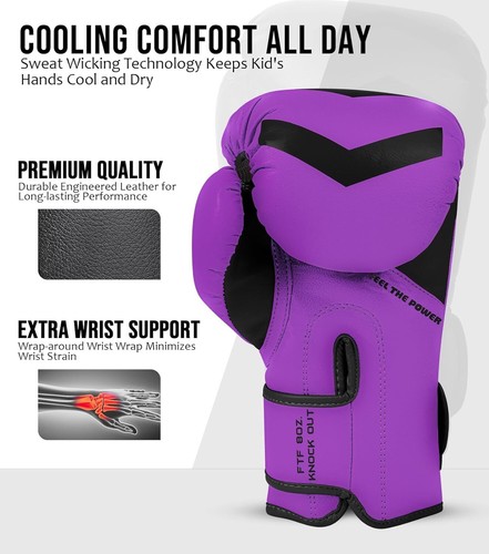 Exxact Sports Knockout Youth Boxing Gloves for Kids  (3-15 Years) - Afbeelding 46 van 75