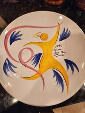 1995 Susan G. Komen Race For The Cure DERUTA Collector's Plate Ft Worth Signed  