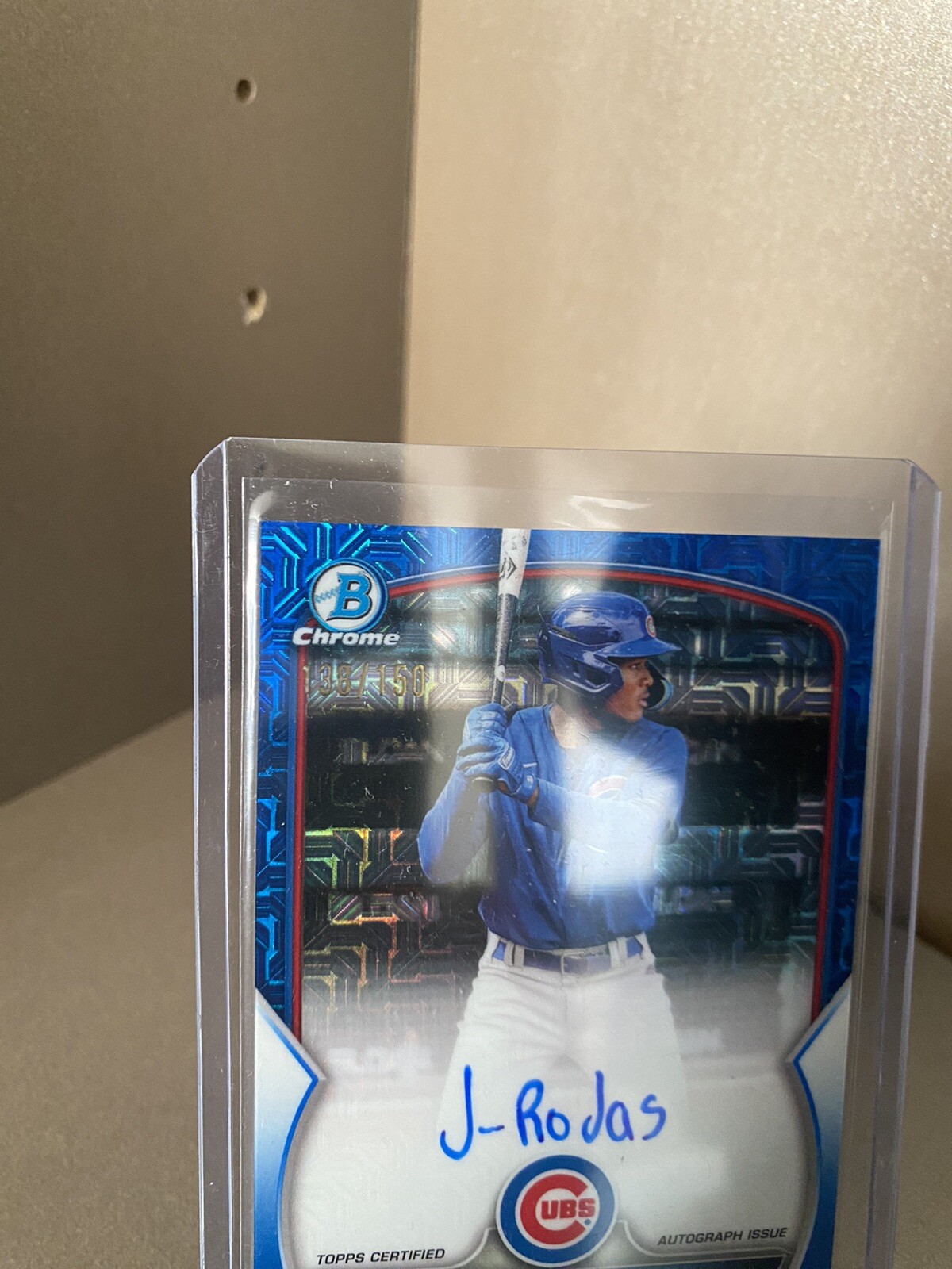 2023 Bowman Chrome Mega Mojo 🔥 JEFFERSON ROJAS Auto ’d /150 Blue